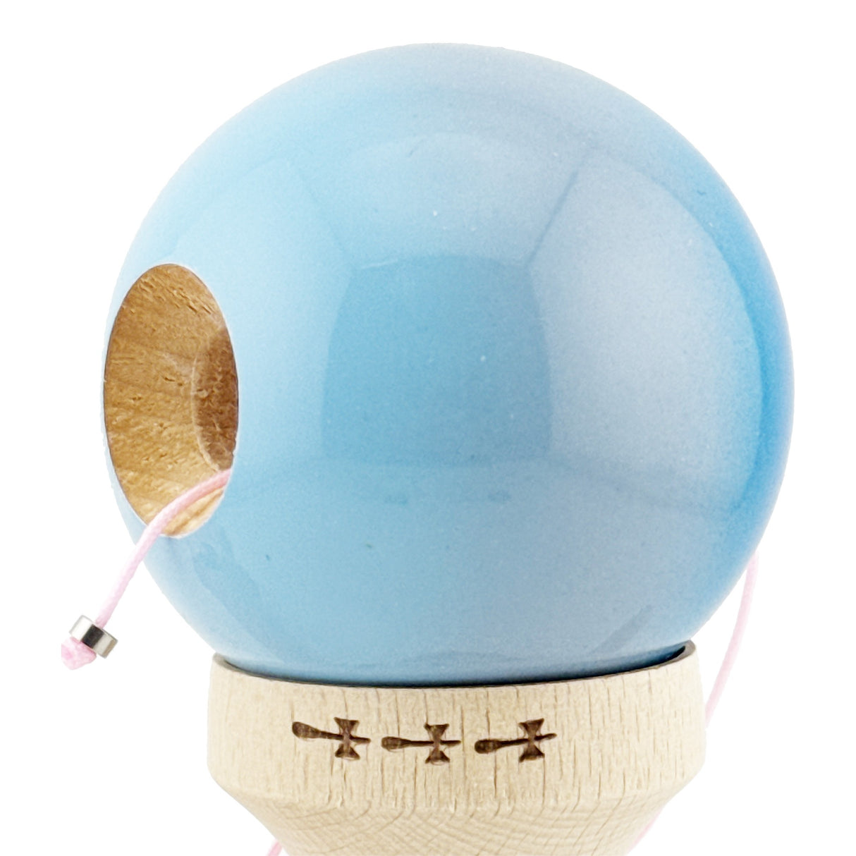 Kendama X Originala, Profesionala, Vivimall Big Cups V2, Super Sticky din Lemn, 18 cm, Gradient Albastru/Gri/Bleu - vivimall.ro