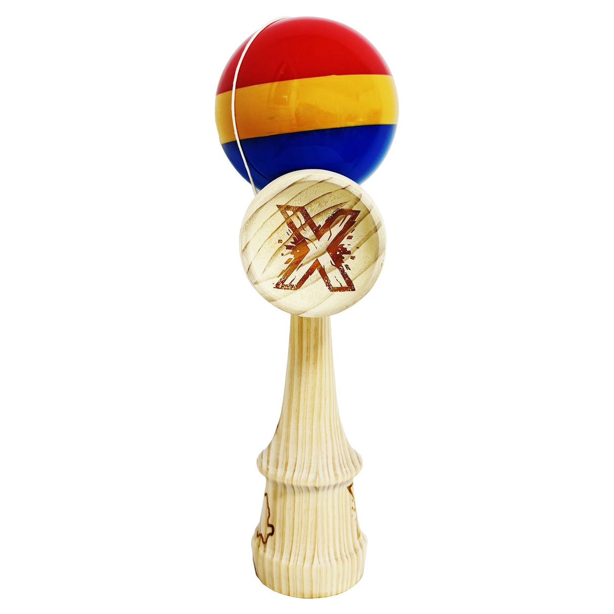 Kendama Super Big în acțiune, trick-uri avansate, bilă 17 cm super sticky, cupe King Size din lemn natural