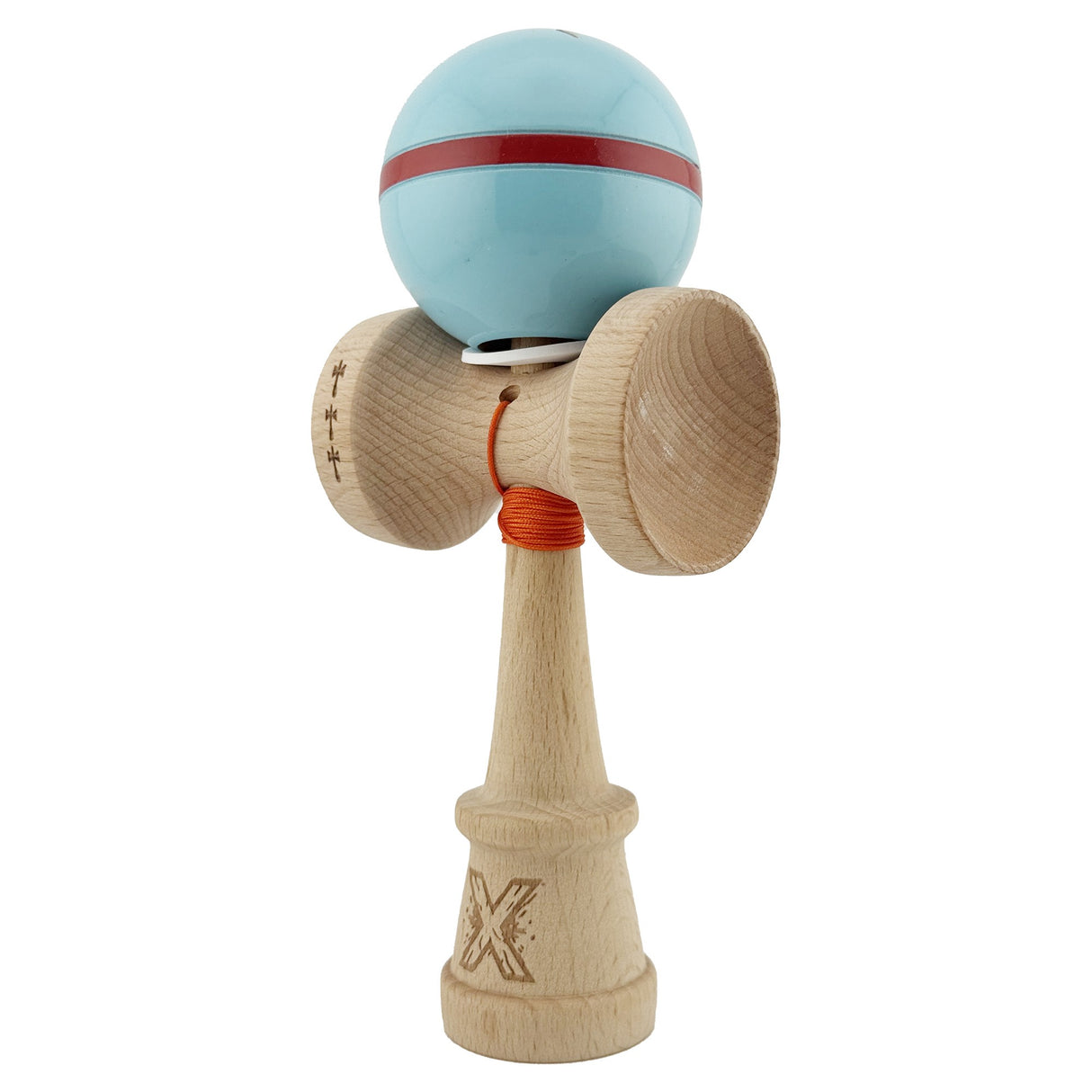 Kendama Originala X - Silken, Super Sticky, V3 King Size Cup, Gaura in Baza, Profesionala, Vivimall, din Lemn, 18 cm, Blue - vivimall.ro