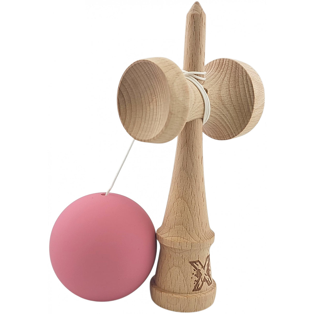 Kendma X Originala, Profesionala, Flippy, din Lemn, Rubber Grip, Roz - vivimall.ro