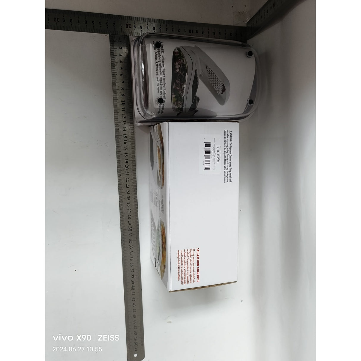 Feliator pentru Legume, Vivimall, Ustensila Bucatarie, Presa Manuala pentru Carfoi Pai, Multifunctional, 20x12.5x10 cm, ABS, Alb - vivimall.ro