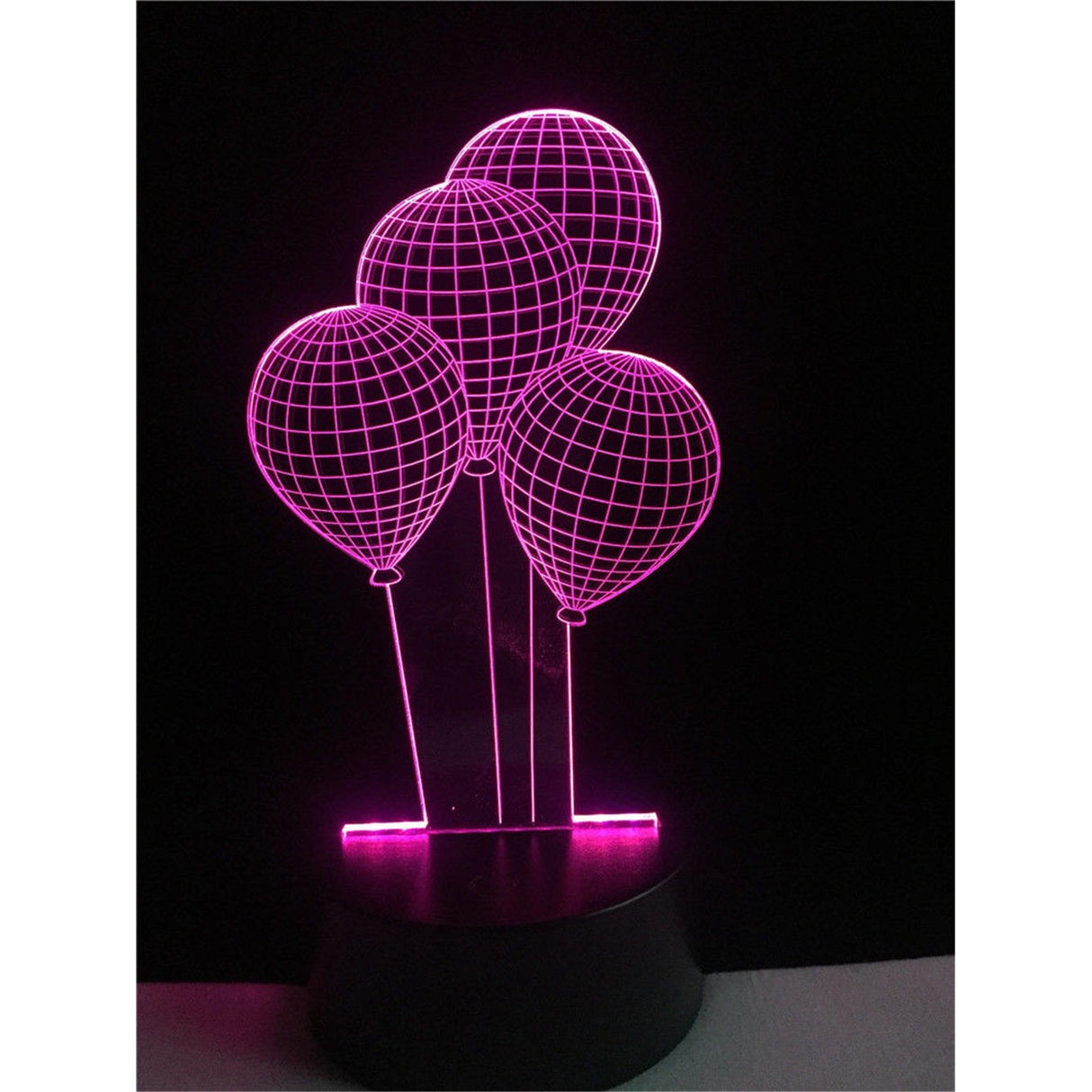 Lampa de Veghe cu Baterii/USB 3D Model Baloane Multicolor - vivimall.ro