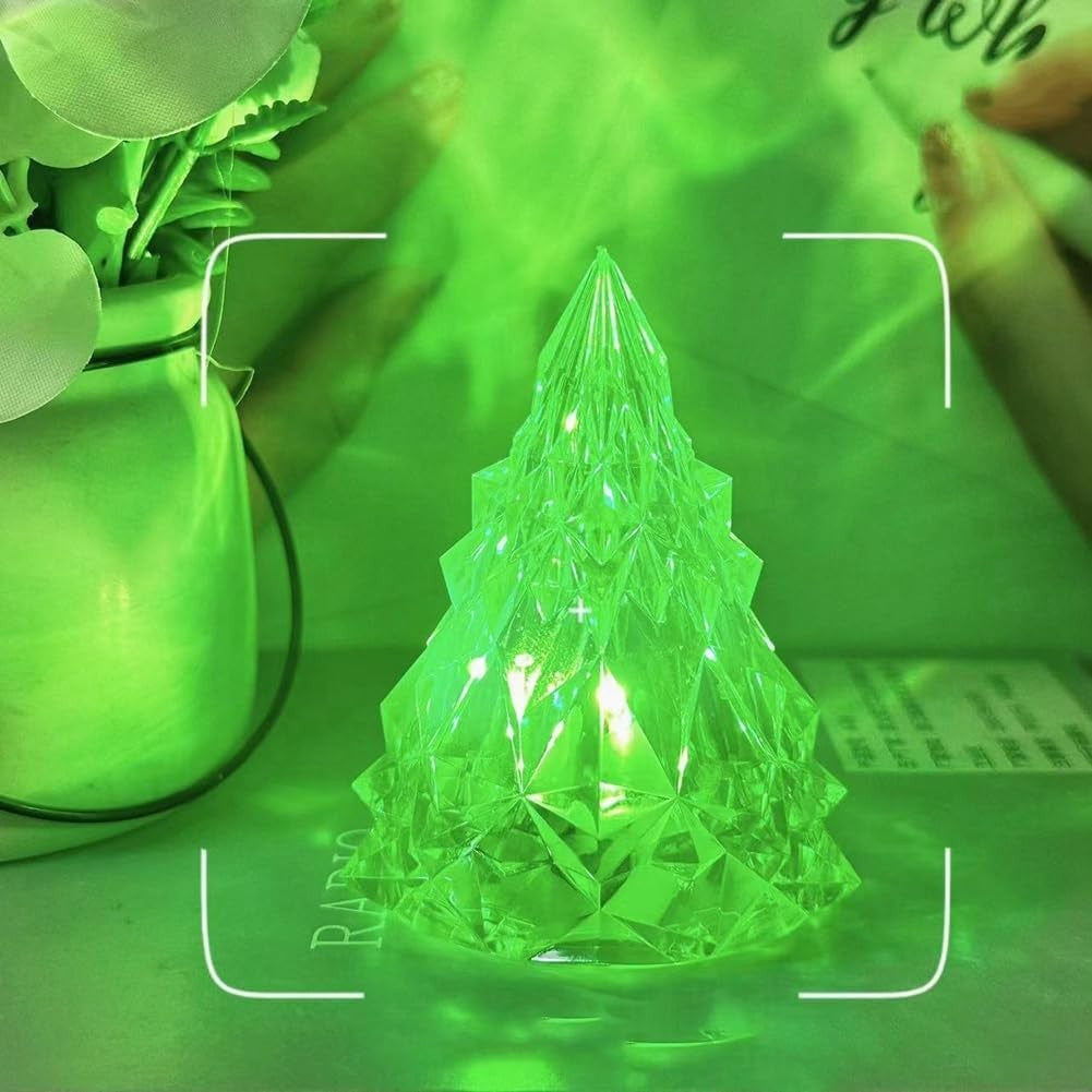 Lampa de Veghe, Vivimall, Model IceBerg, Lumina Rece, cu Baterii, Verde, 6.5x8 cm - vivimall.ro