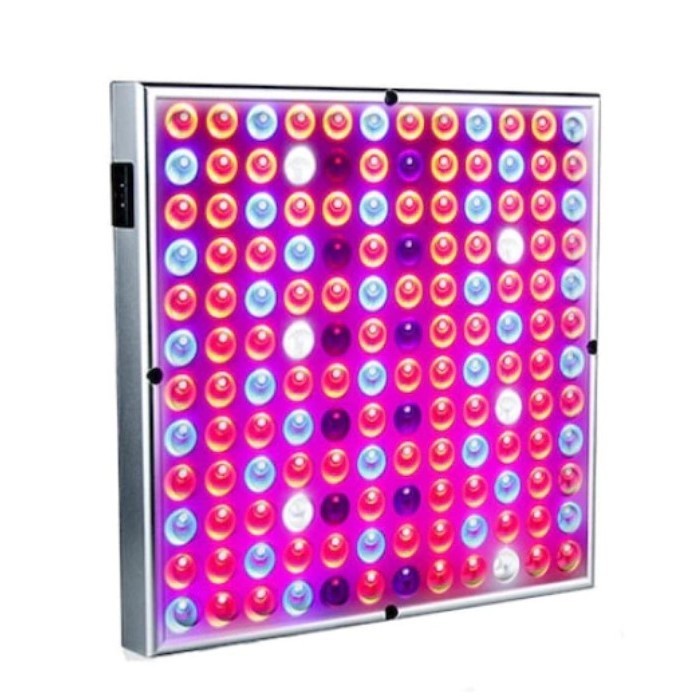 Lampa LED 45W Vivimall, pentru cresterea plantelor in interior, 225 de leduri, 165 leduri rosii, 60 albastre, 30 x 30 cm, multicolor - vivimall.ro