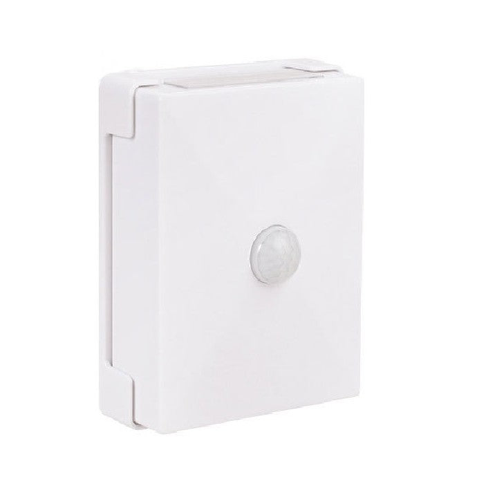 Lampa LED bidirectionala cu senzor de miscare Vivimall, cu baterii, pentru dormitor, bucatarie, baie, scari, 2 LEd-uri, 8 x 10.5 cm, material ABS si PC, portabila, alb cald - vivimall.ro