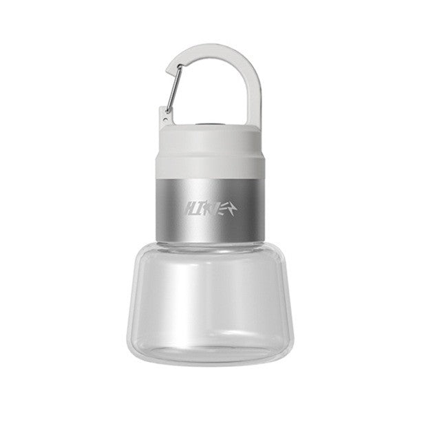 Lampa Portabila, Flippy, de Voiaj/Camping, Incarcare USB, IPX5, LED RGB, din ABS, 300 mAh, 10 x 5.5 x 5.5 cm, Alb