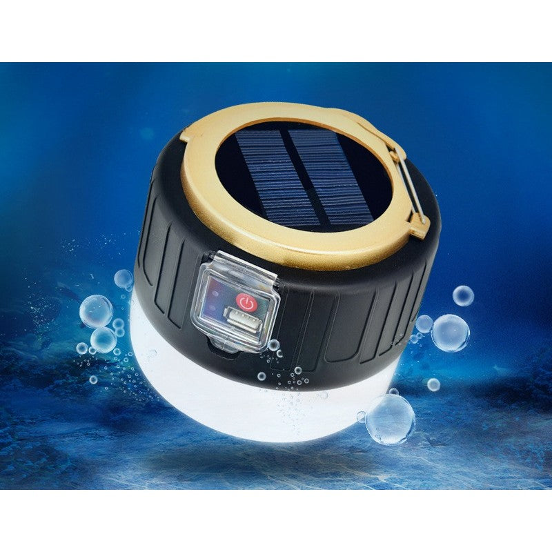 Hordozható lámpa, napelemes + USB töltés, intelligens akkumulátor kijelző, 32 MP hatótávolság, 3 üzemmód