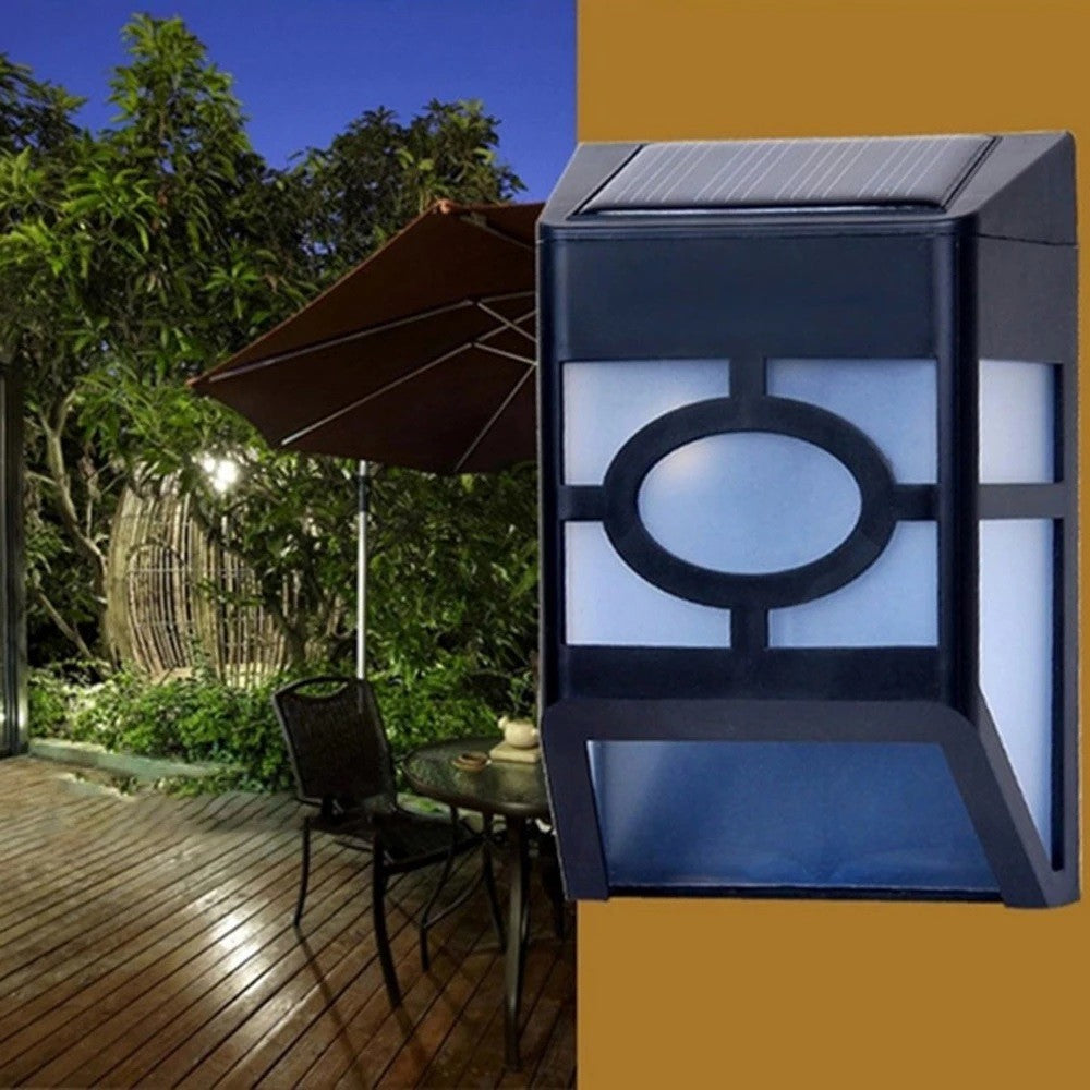 Lampa solara cu senzor Geometric, IP65, Lumina Alb rece, Vivimall - vivimall.ro