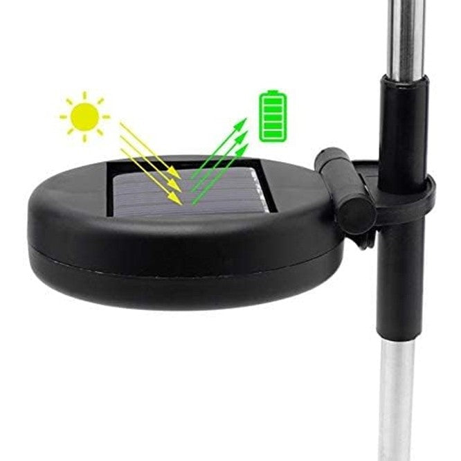 Lampa Solara, Flippy, Decor Gradina, Model Fireworks/Artificii, din Sarma de Cupru, 120 LED-uri, 55W, 90 cm, Alb Rece - vivimall.ro