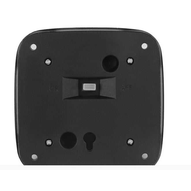 Lampa solara LED pentru gradina Vivimall, 8 LED-uri, prindere de perete sau impamantare, IP65, forma patrat, material ABS si Policarbonat, 9 x 9 cm, baterie 1.2V, 600 mah, alb rece - vivimall.ro