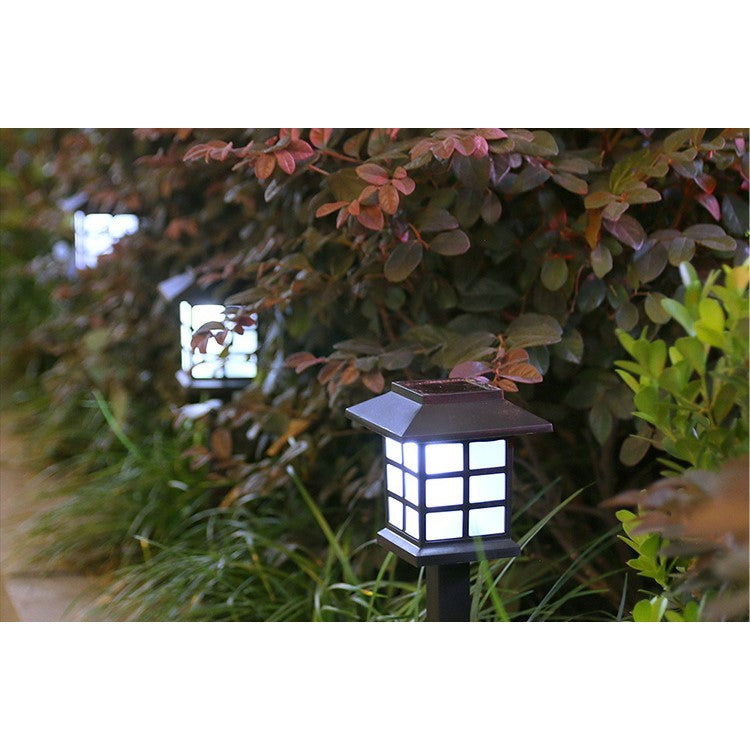 Lampa solara Led pentru gradina, Tip felinar, Vivimall, Alb rece - vivimall.ro