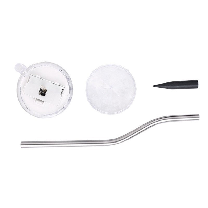 Lampa solara LED tip Diamant pentru gradina Vivimall, inaltime 30 cm, 2V, ABS, 600mAh, multicolor - vivimall.ro