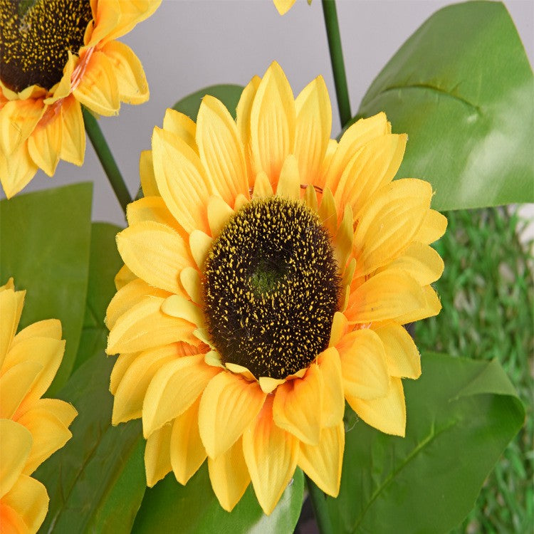 Lampa solara LED tip Floarea Soarelui, inaltime 70 cm, Pentru gradina, Vivimall - vivimall.ro