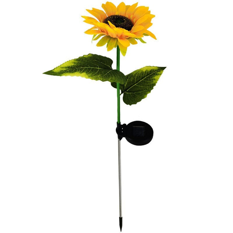 Lampa solara LED tip Floarea Soarelui, inaltime 70 cm, Pentru gradina, Vivimall, Resigilat - vivimall.ro