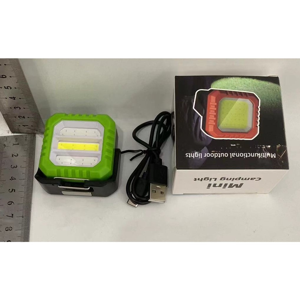 Lanterna Tip Breloc, Vivimall, 5 Moduri de Luminat, Incarcare USB Tip C, 5W, Impermeabila IPX5, 500 lm, COB, Verde - vivimall.ro