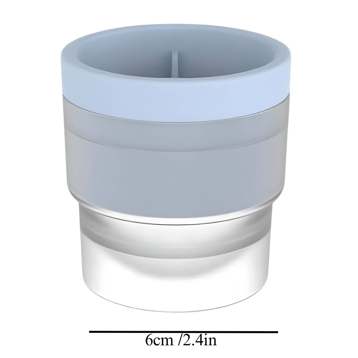 Forma pentru Gheata, Flippy, Sfera XL 6 cm, Silicon Alimentar Premium, Reutilizabila, Topire Lenta pentru Whiskey si Cocktail, Design Stackable, Albastru