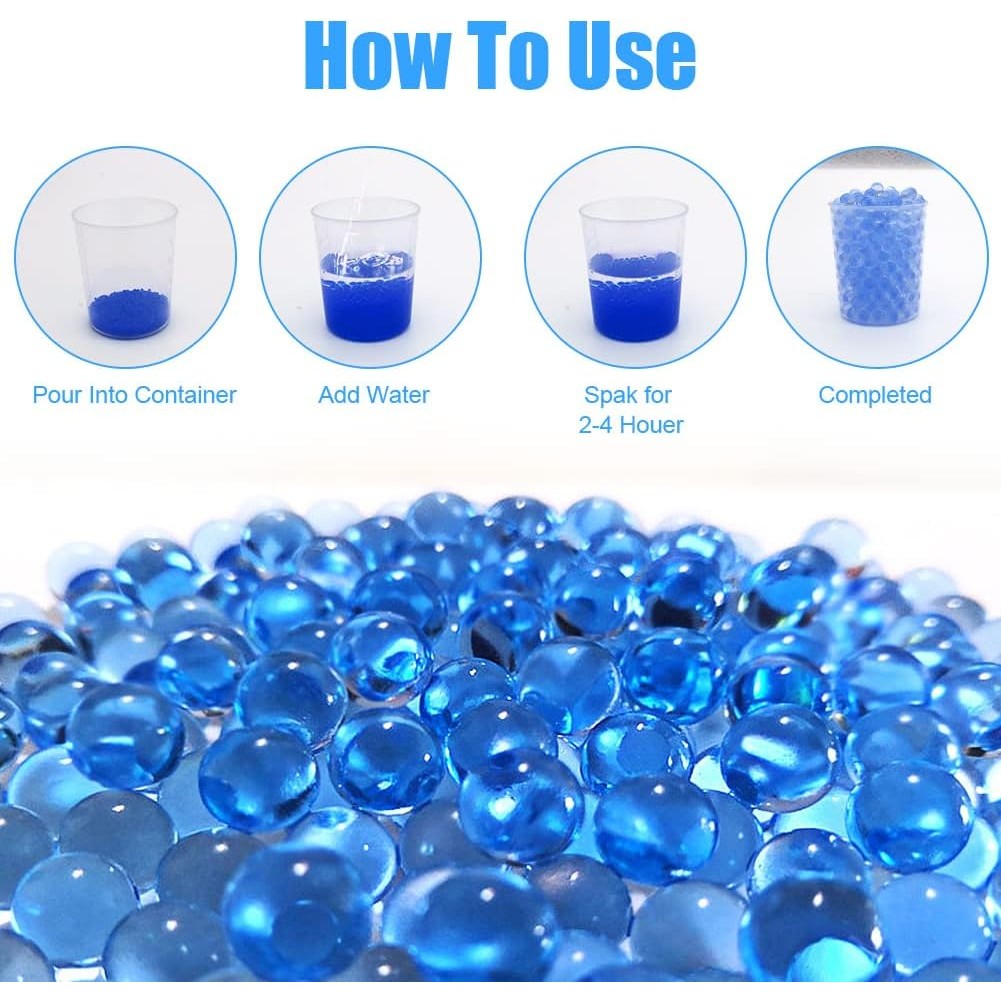 Munitie, Vivimall, 20.000 Bile Gel pentru pistoale de jucarie Gel Blaster 10.5x8 mm, Albastru - vivimall.ro