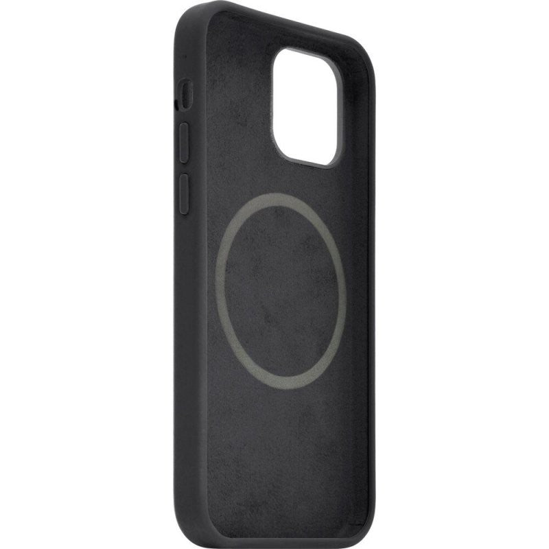 Husa protectie Flippy compatibila cu iPhone 14 Pro Max, Liquid MagSafe, ring-shaped, magnetica, Negru - vivimall.ro