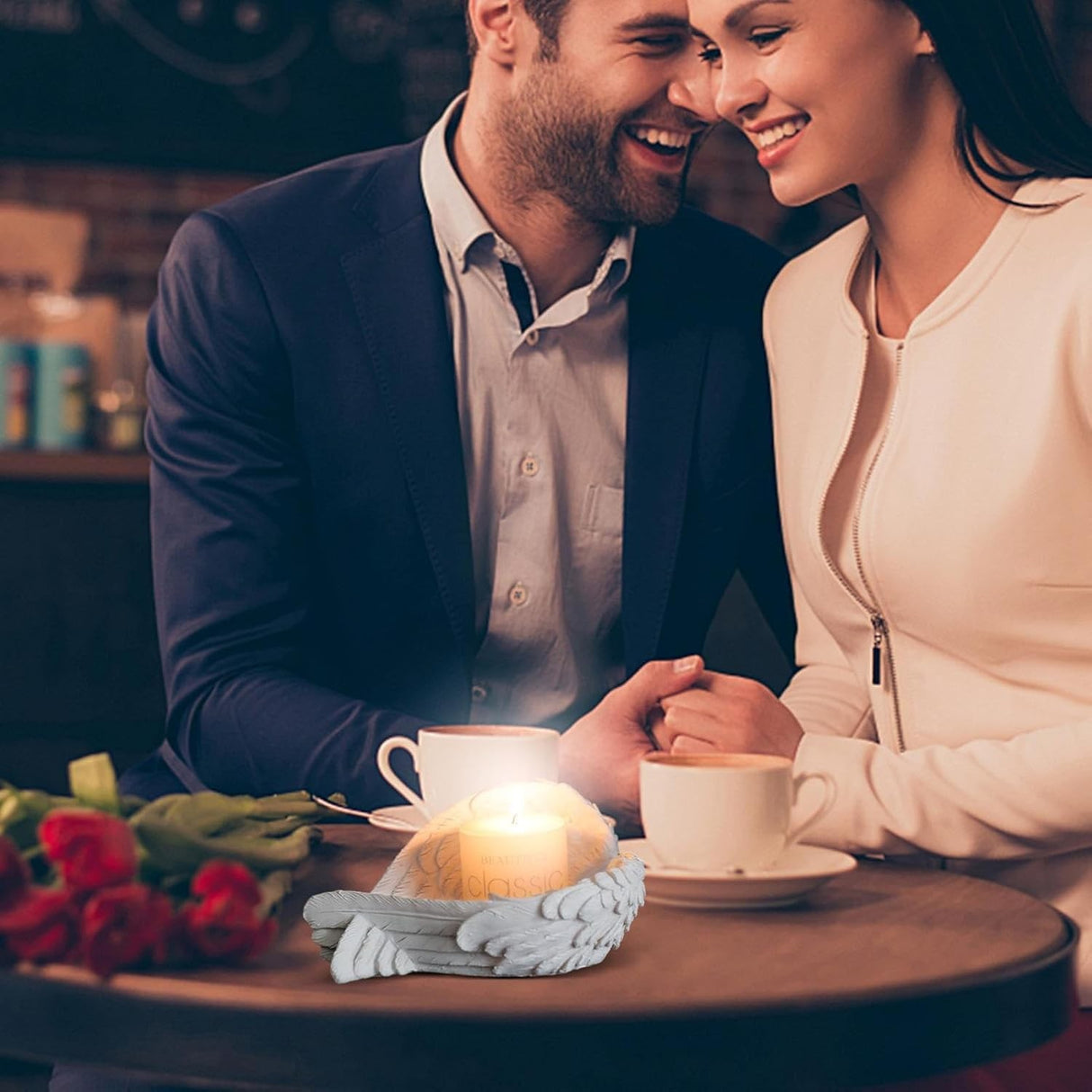 Lumanare Decorativa, Vivimall, din Parafina, Cilindrica, Fara Fum si Fara Parfum, 7 x 7 cm, 260 g, Ardere 36h, Ivory Alb - vivimall.ro