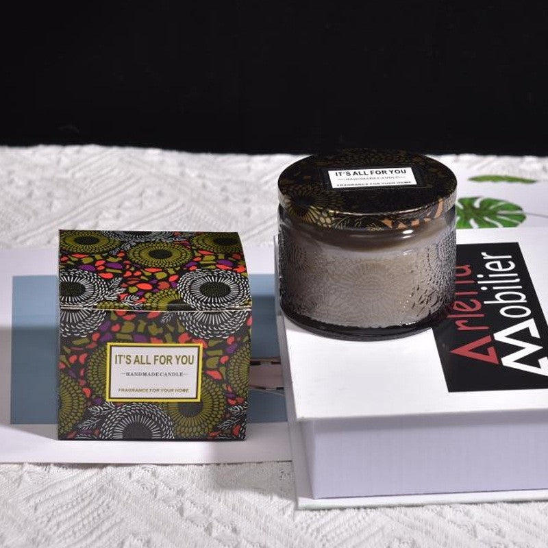 Lumanare Parfumata, Flippy, Model Borcan, Gri, Aroma de Lemn de Santal - vivimall.ro