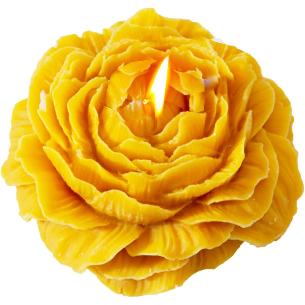 Lumanare Parfumata, Vivimall, Model Trandafir, Ardere 10h, 70 g, 7.5 x 3.5 cm, Parfum de Citrice, Portocaliu - vivimall.ro