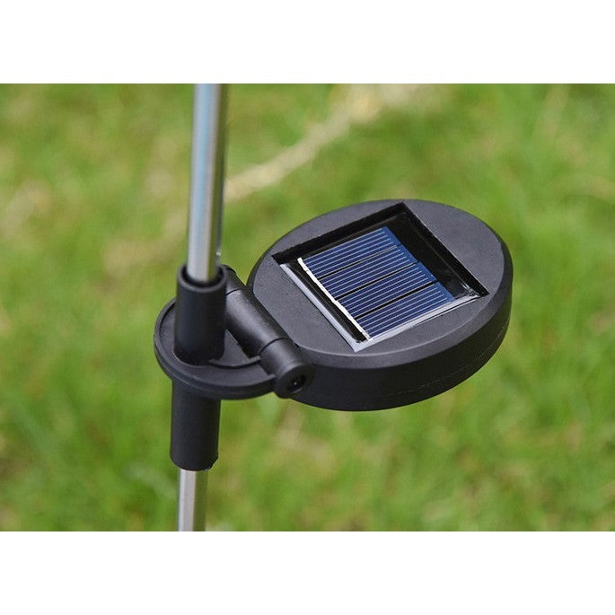 Lumina solara LED tip Crin cu 5 flori, inaltime 75 cm, pentru gradina, Vivimall - vivimall.ro