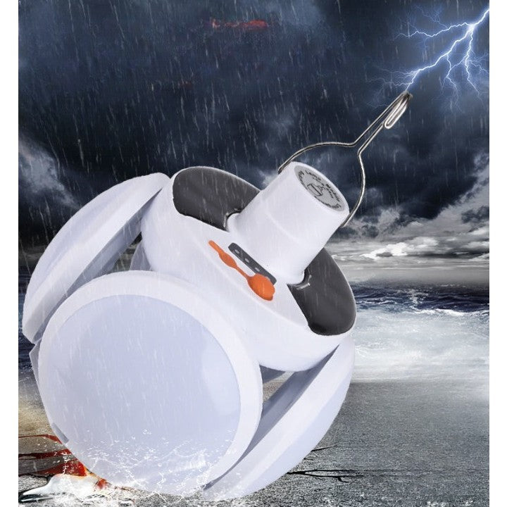 Lampa solara cu 25 LED-uri, pliabila, prindere carlig cu 5 moduri de iluminare, Vivimall - vivimall.ro