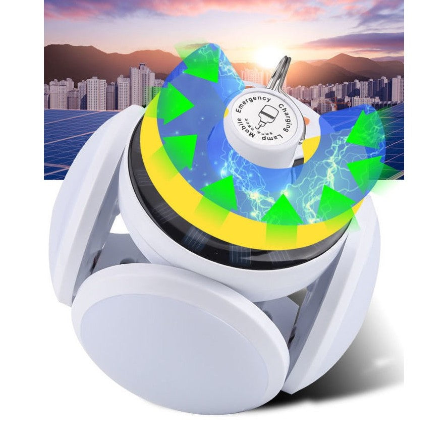 Lampa solara cu 25 LED-uri, pliabila, prindere carlig cu 5 moduri de iluminare, Vivimall - vivimall.ro