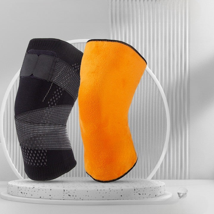 Orteza Elastica pentru Genunchi, Vivimall, Ajustabila cu Bretele Elastice, Banda pentru Compresie, Material Respirabil, Marime M, Culoare Negru - vivimall.ro