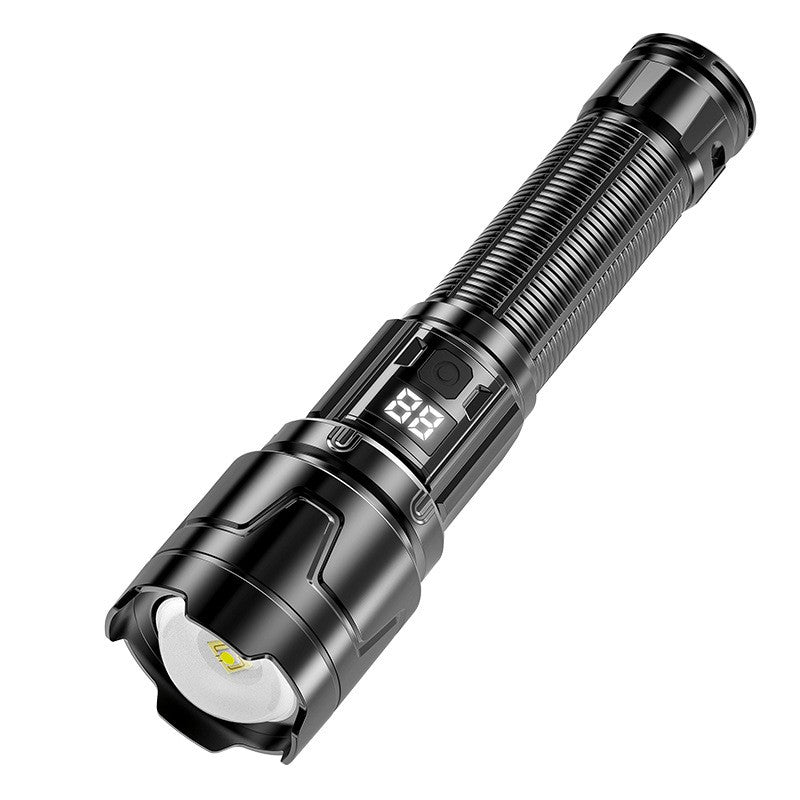 Lanternă Vivimall P50 cu zoom telescopic, afișaj digital și ieșire magnetică Model 117 - vivimall.ro