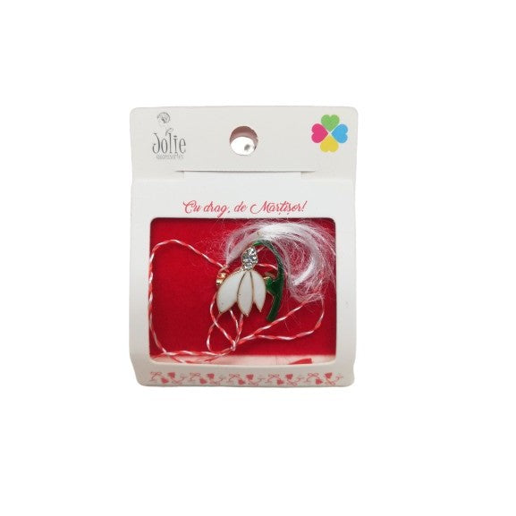 Martisor Brosa Ghiocel Model B-17 5.5cm x 7cm - vivimall.ro