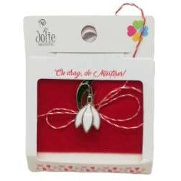 Martisor Brosa Ghiocel Model B-20 5.5cm x 7cm - vivimall.ro