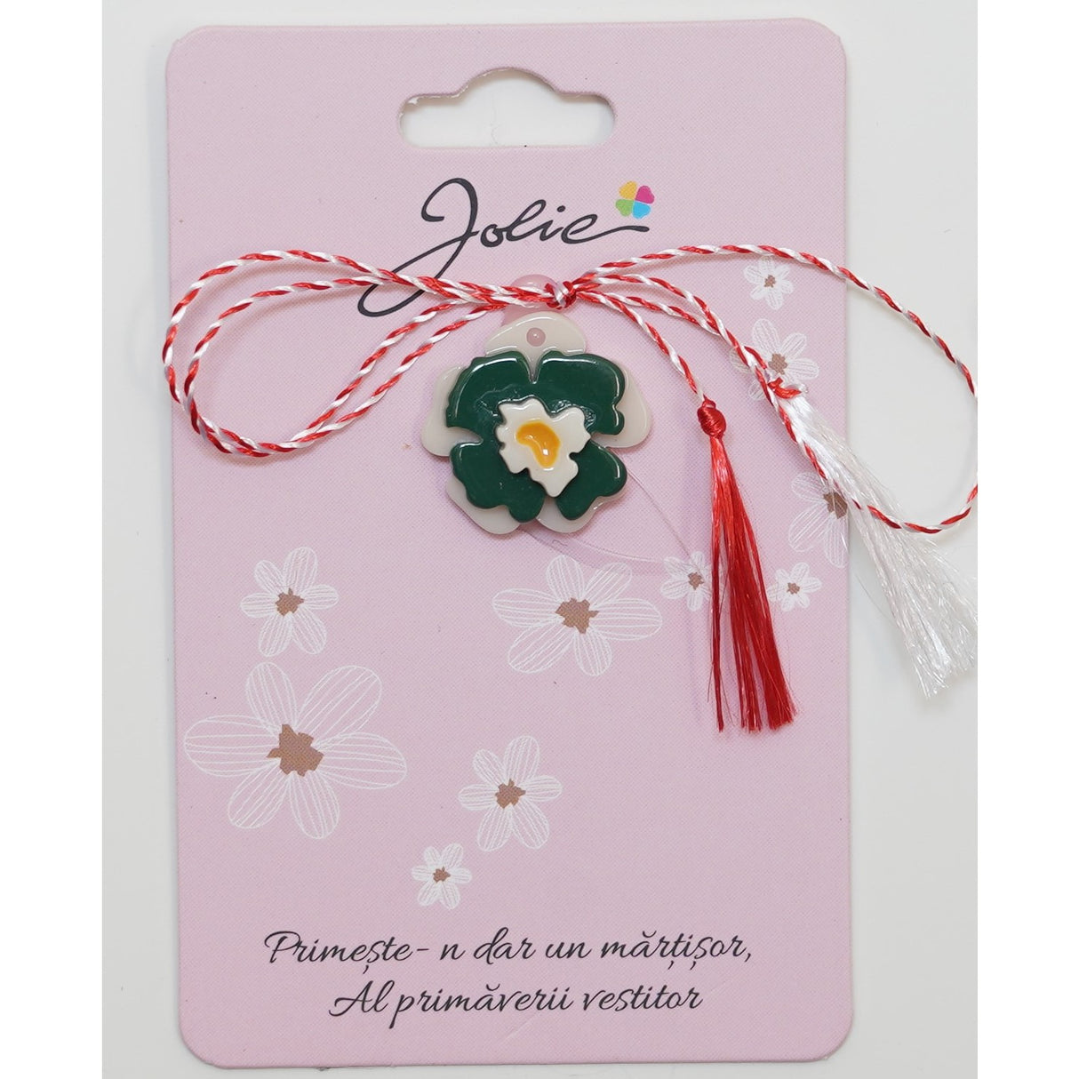 Martisor din Acril, Dimensiune Pandantiv Aprox 2 cm, Multicolor, Model 18 - vivimall.ro