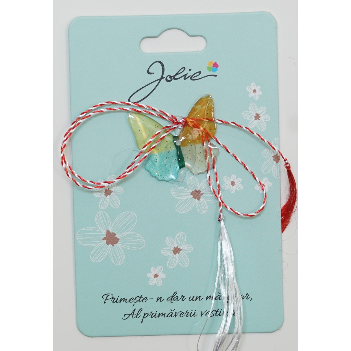 Martisor din Acril, Dimensiune Pandantiv Aprox 2 cm, Multicolor, Model 20 - vivimall.ro