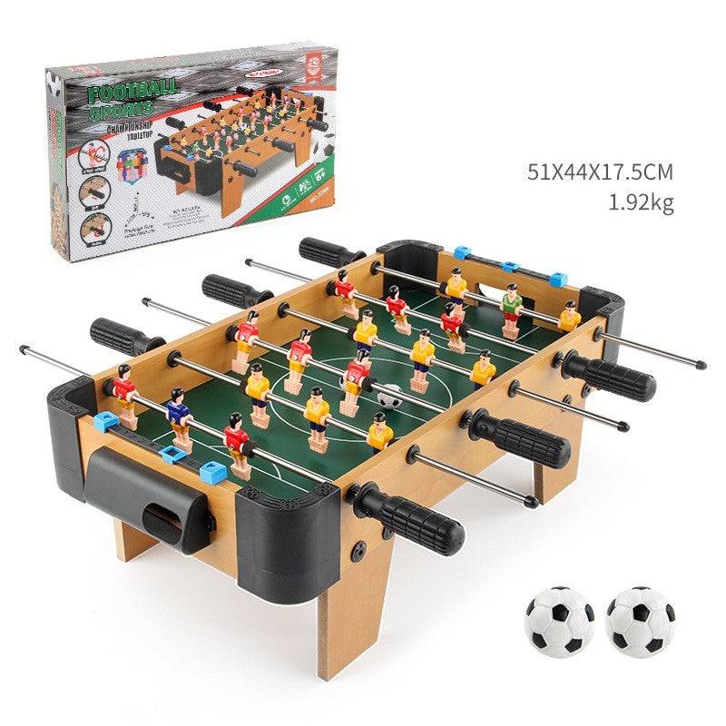 Masa de fotbal cu teren si 18 jucatori Flippy, 6 manere, cu tablou pentru scor, din metal, lemn si ABS, 51 x 44 x 17.5 cm, cu picioare, pentru copii/adulti - vivimall.ro