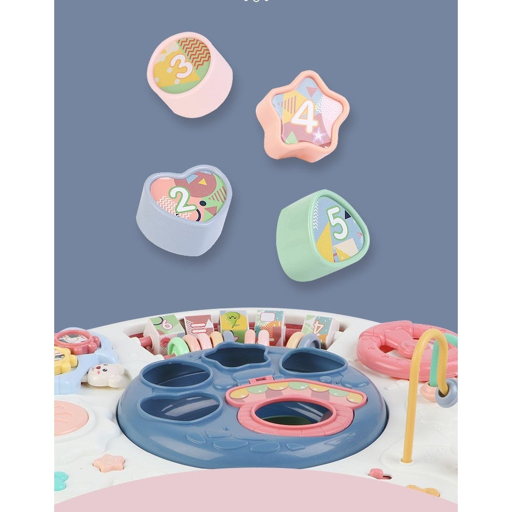 Masa educativa pentru copii cu accesorii, fara margini ascutite - vivimall.ro