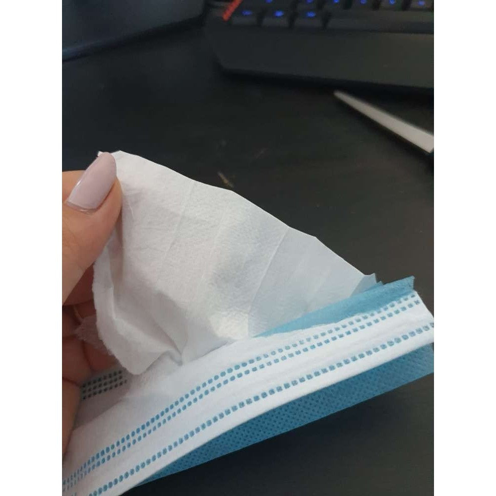 Masca faciala Flippy, 3 straturi si 3 pliuri - 50 bucati - vivimall.ro