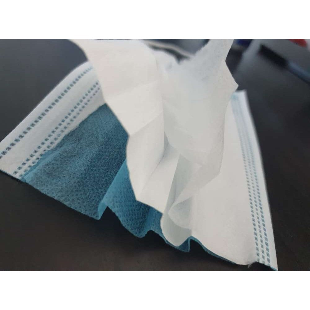 Masca faciala Flippy, 3 straturi si 3 pliuri - 50 bucati - vivimall.ro