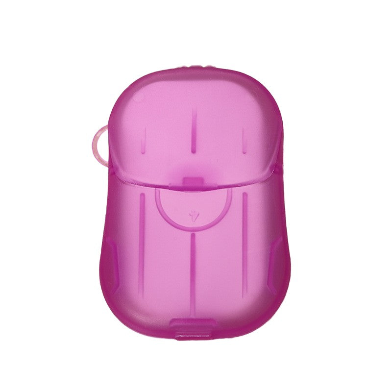 Mini Cutie de Sapun din Hartie, Vivimall, de Unica Folosinta, Portabila, Potrivit pentru Calatorii, 20 buc, Roz - vivimall.ro