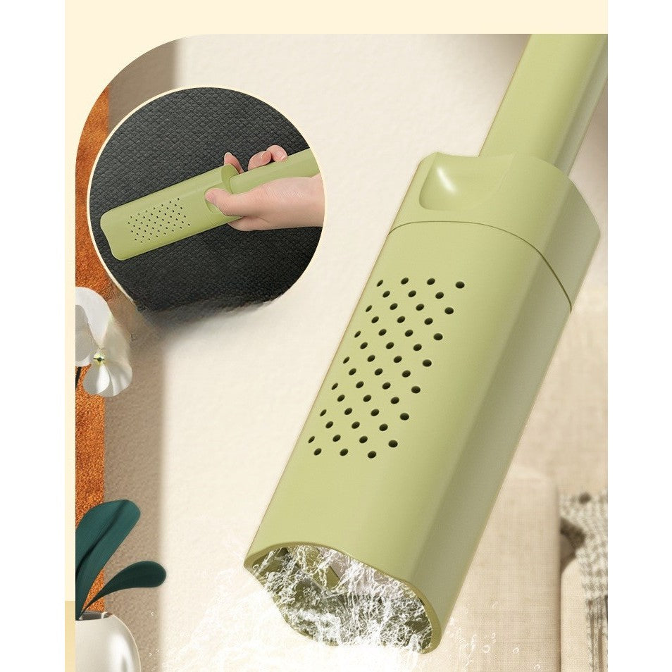 Mini Mop, Vivimall, Pentru Uz Casnic, Sistem Autostoarcere, Portabil, Mop cu Burete, Rotire 180°,15 x 27.5 cm, Verde - vivimall.ro
