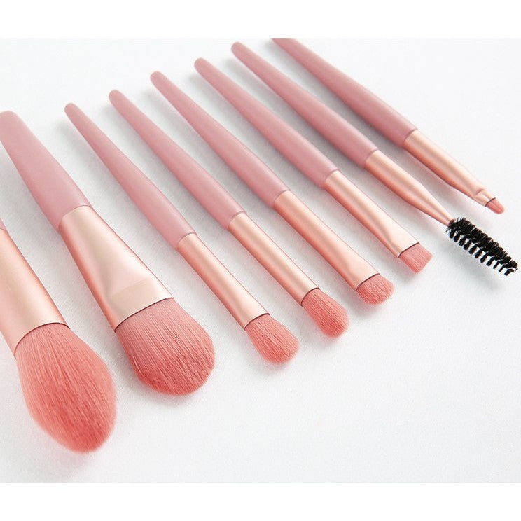 Mini Set Portabil 8 Pensule De Machiaj - vivimall.ro