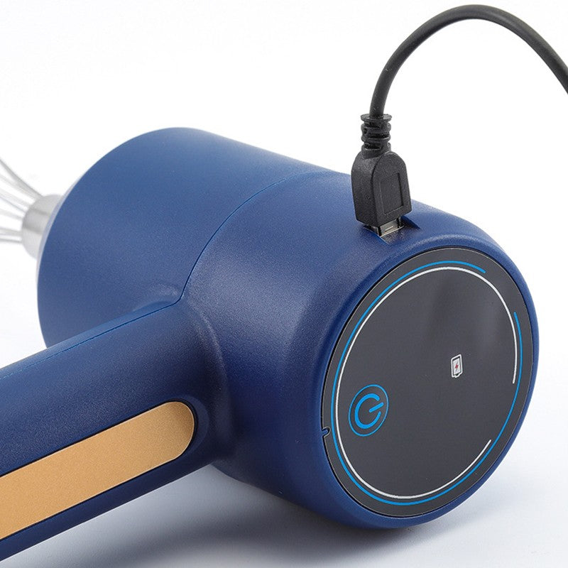 Mixer Electric fara Fir, Vivimall, pentru Uz Casnic, pentru Oua Smantana Frisca, Maner Plastic, Usor de Utilizat si Depozitat, 3 Accesorii, Albastru Inchis - vivimall.ro