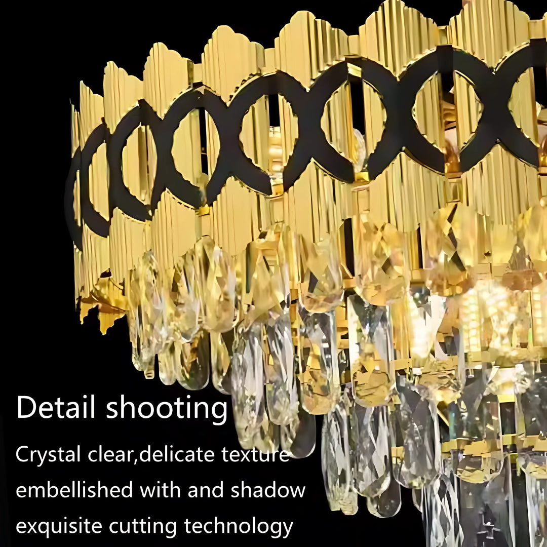 Candelabru Cristal Pierrefonds Eleganza 8X E14, Diametru 49Cm, Lucios - vivimall.ro