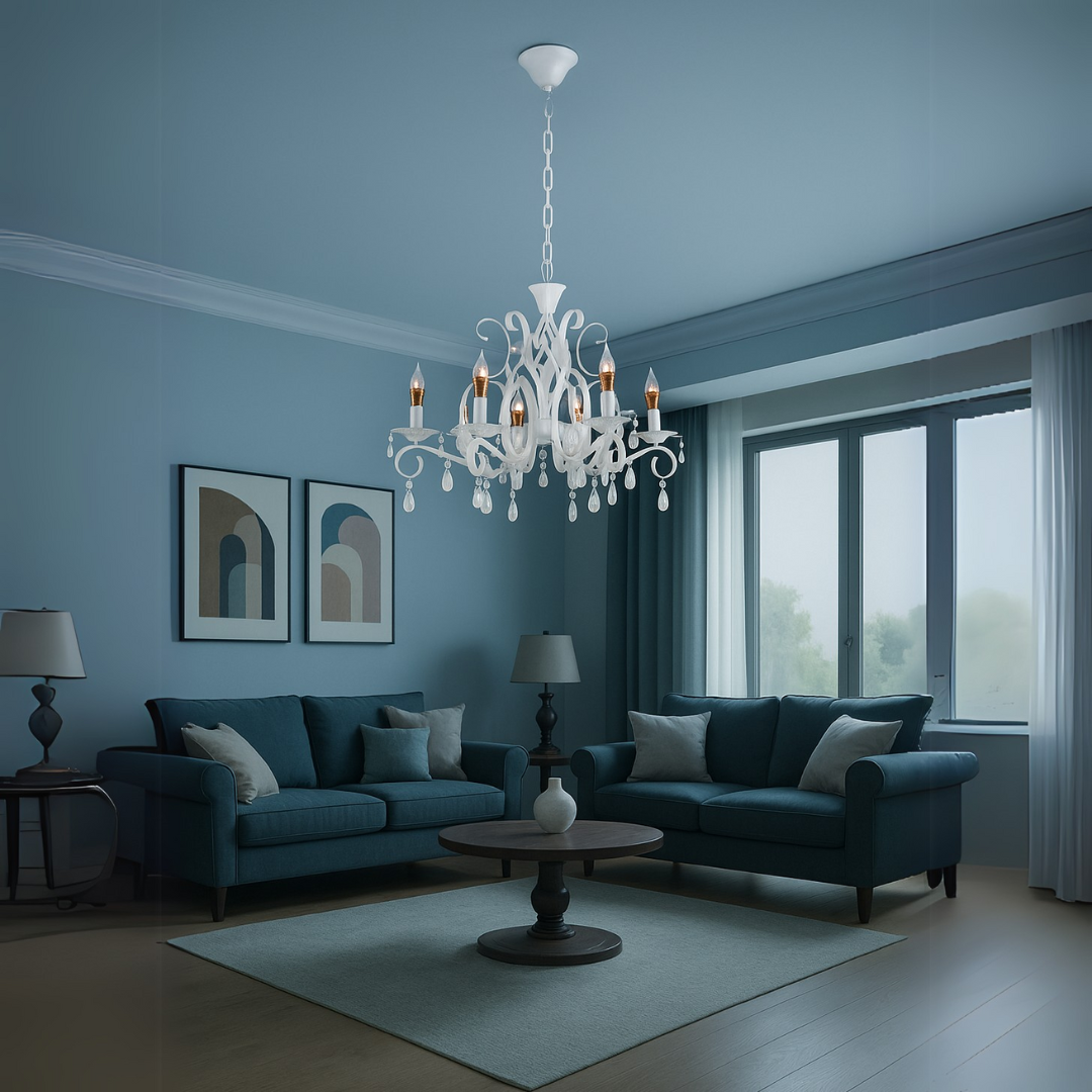 Candelabru Delli Santi 6Xe14, Diametru 49Cm - vivimall.ro