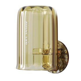 Suport Multifunctional 2 in 1, Pahar si Suport pentru Periuta de Dinti, Vivimall, Plastic, Dimensiune: 10.4 x 7.3 x 7.3 cm, Maro Galbui - vivimall.ro