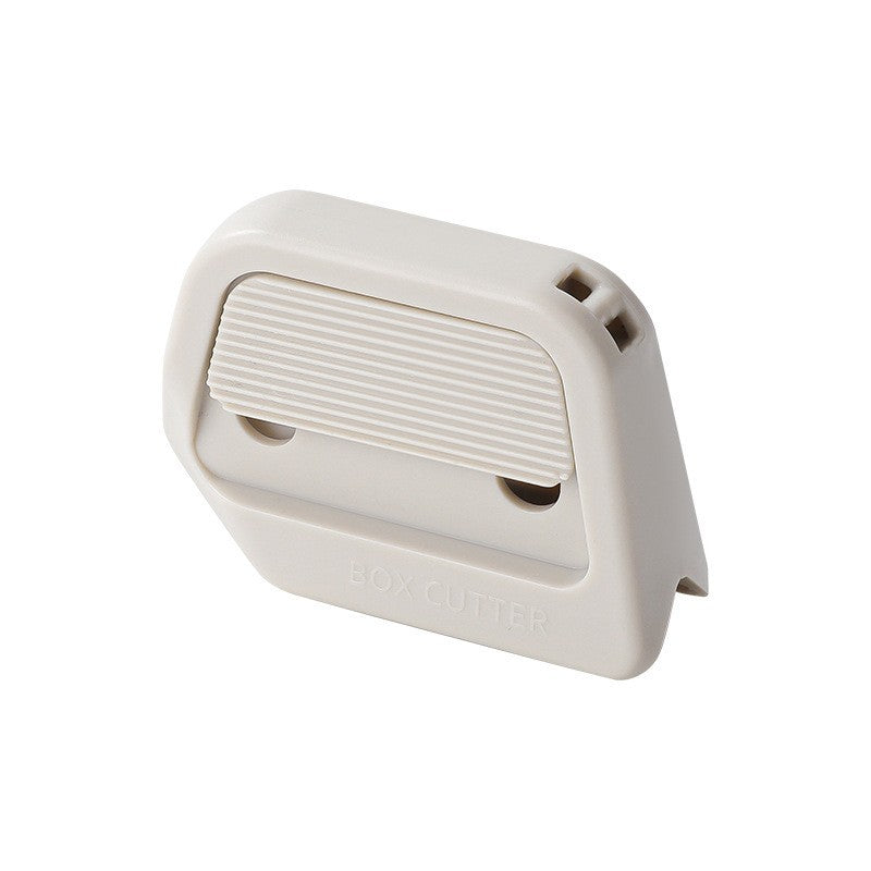 Cutter magnetic pentru cutii, compact, culoare alb - vivimall.ro