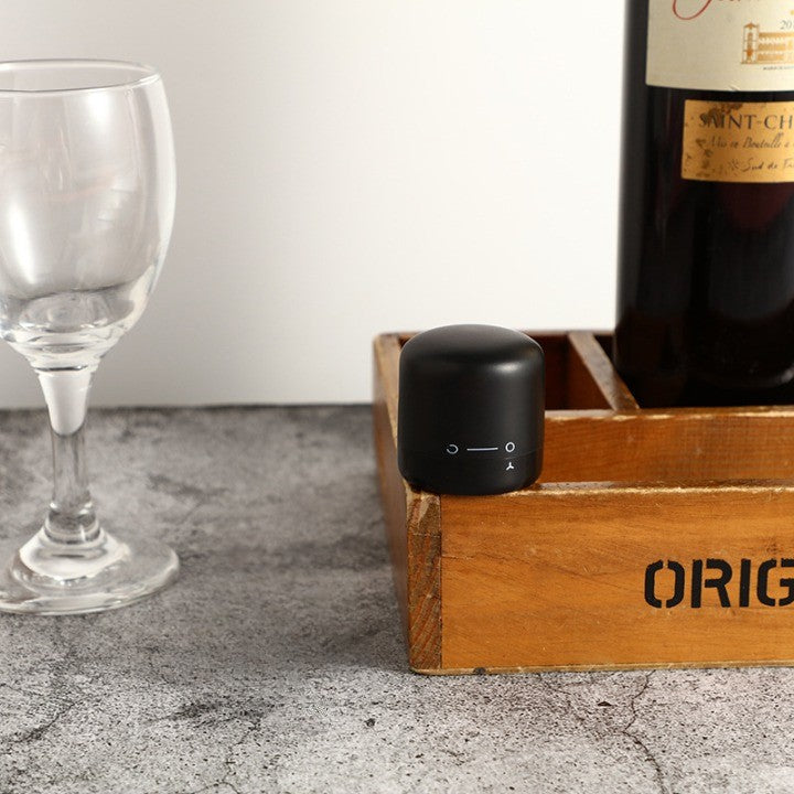 Capac etansare sampanie silicon negru | FizzKeep - vivimall.ro