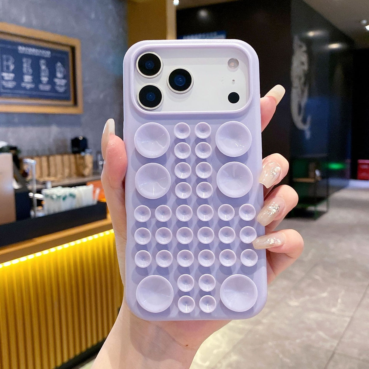 Husa pentru Telefon cu Ventuze, Flippy, pentru iPhone 17 Pro Max, Mov