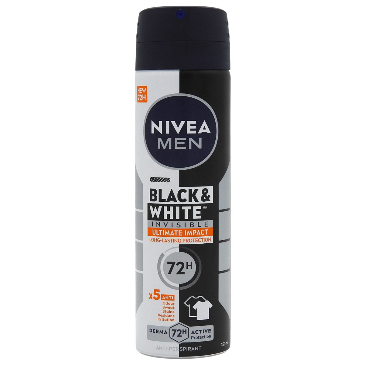 Antiperspirant Deo Spray, NIVEA, Ultimate Impact, 150 ml - vivimall.ro