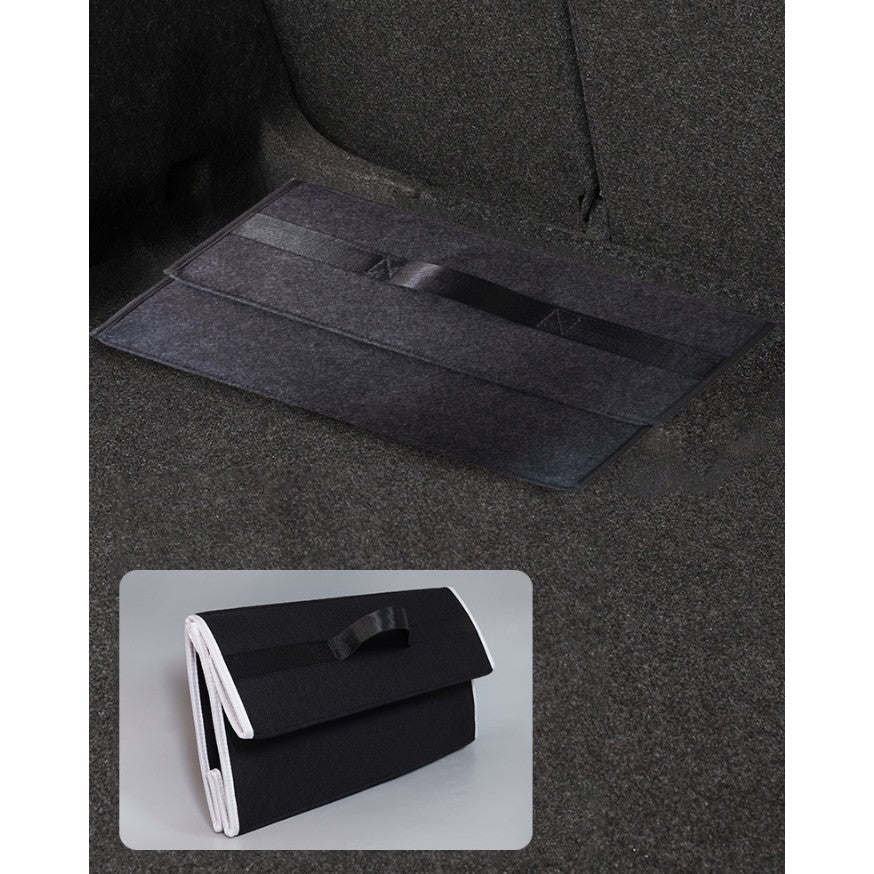 Cutie depozitare portbagaj Flippy din non woven și oxford, detaliu material și cusături rezistente